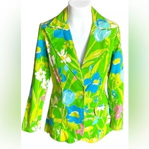 Vintage BEELINE FASHIONS FLORAL JACKET SIZE SMALL
